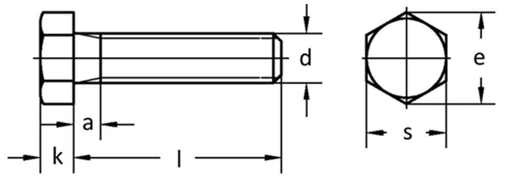 DIN 558, DIN 558 Hexagon Head Screws Product Grade C, DIN 558 Hex Screws, hex screws, hexagon screws, DIN fasteners