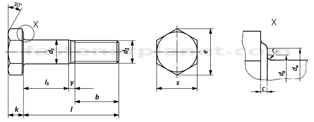 DIN 7999 High Tensile Strength Hexagon Fit Bolts with Large width Across Flats for Structural Bolting, Structural bolting, hexagon fit bolts